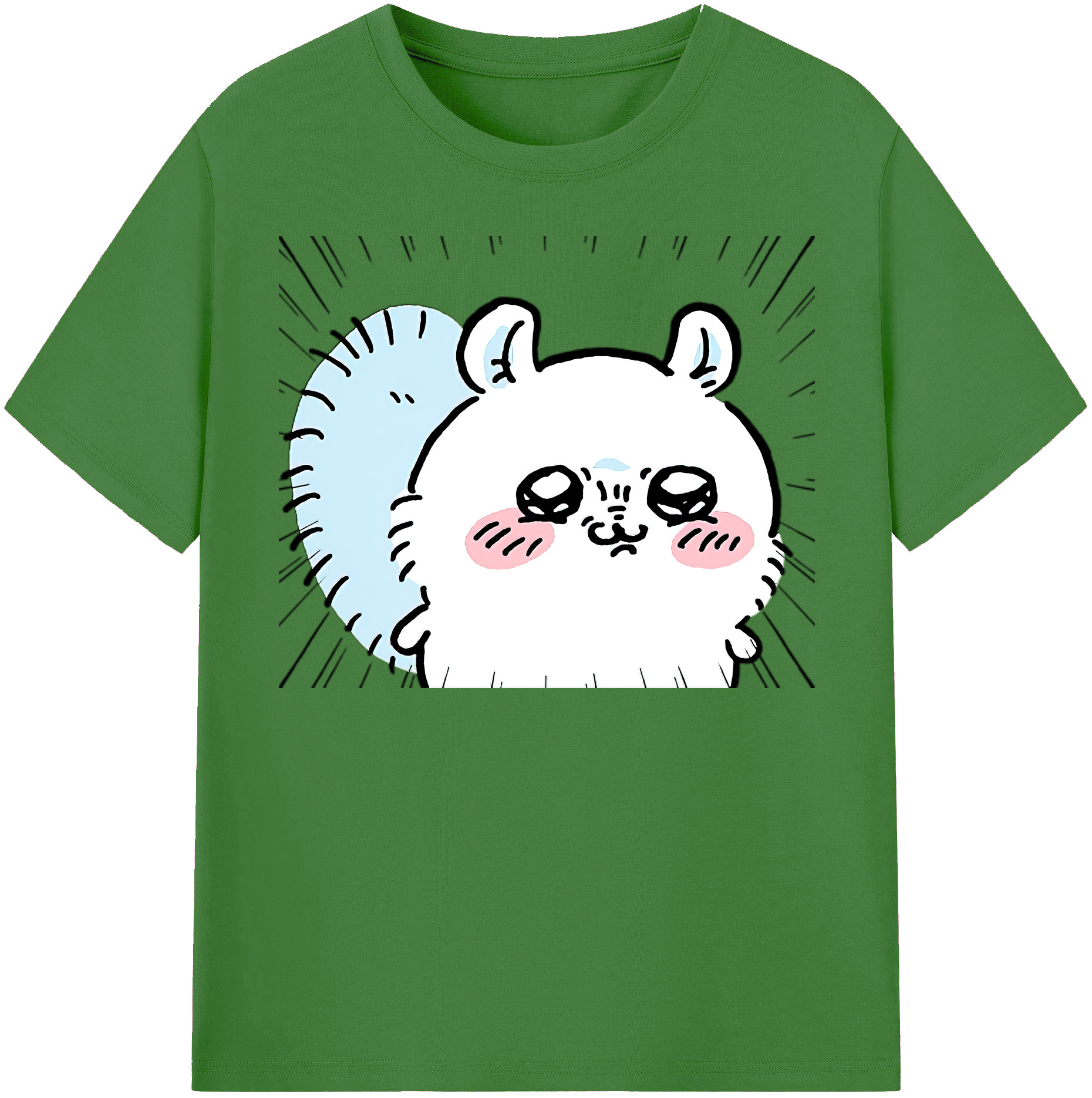 （画像用） ちいかわ モモンガ Chii-kawa Momonga レディースカジュアルプリントTシャツ（綿100％）
